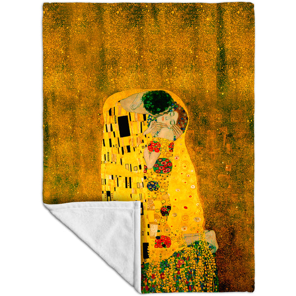 Gustav Klimt - "The Kiss" (1907-08) Velveteen (MicroFleece)