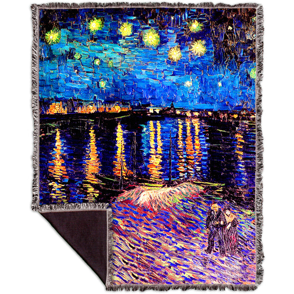 Vincent Van Gogh - "The Starry Night" (1889) Woven Tapestry Throw
