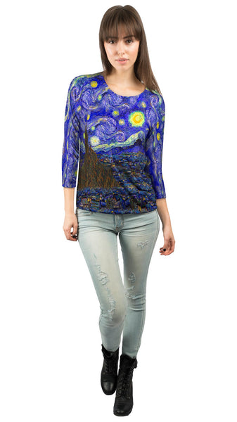 Vincent van Gogh - "The Starry Night" Womens 3/4 Sleeve