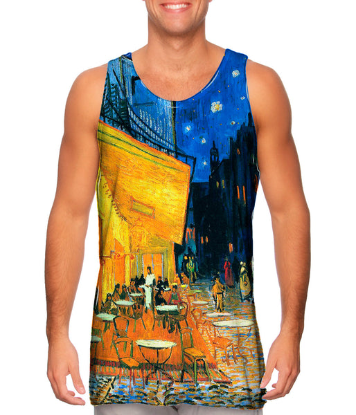Vincent van Gogh - "The Terrace Café On The Place Du Forum In Arles At Night Arles" (1888) Mens Tank Top