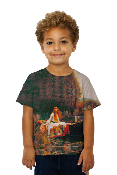 Kids John William Waterhouse - "The Lady Of Shalott" Kids T-Shirt