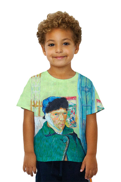 Kids Vincent Van Gogh - "Self-portrait with bandaged ear" (1889) Kids T-Shirt