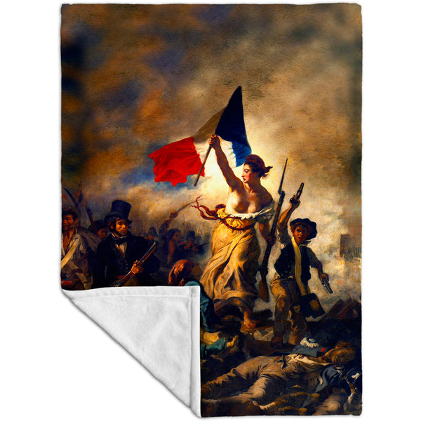 Eugene Delacroix - "La Liberte guidant le peuple (Liberty Leading the People)" Velveteen (MicroFleece)