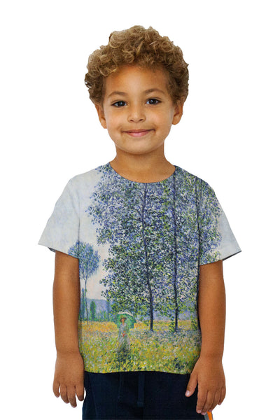 Kids Monet -"Sunlight Effect" (1887) Kids T-Shirt