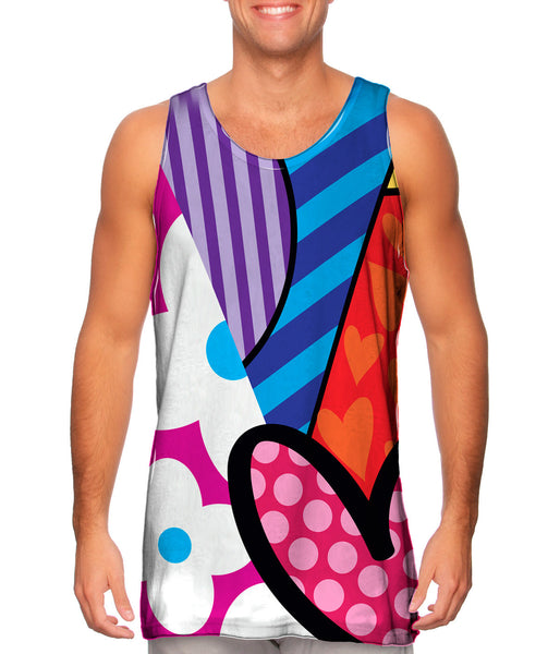 Hearts and Flowers Mens Tank Top