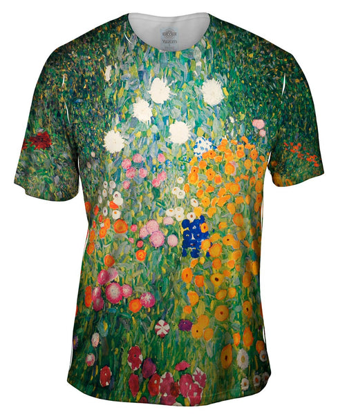 Gustav Klimt -"Flower Garden " (1907) Mens T-Shirt