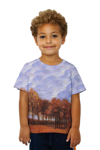 Kids Van Gogh -"Autumn Landscape" (1885) Kids T-Shirt