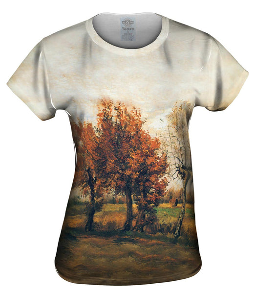 Van Gogh -"Autumn Landscape with Trees" (1885) Womens Top