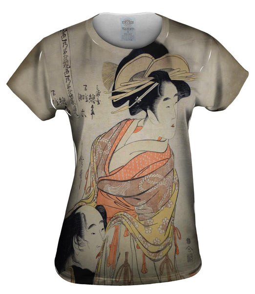 Japan - Kitagawa Utamaro - "Founts of Love" (1789) Womens Top