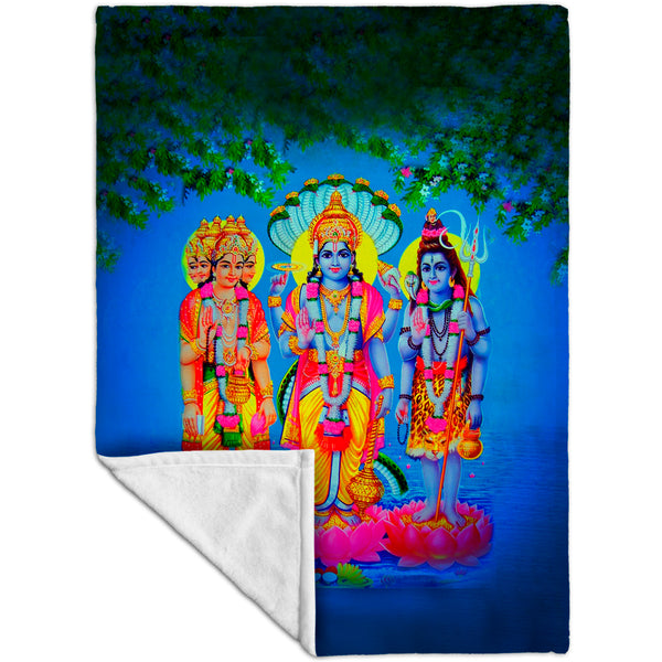 India - "Hindu Gods and Goddesses" Fleece Blanket