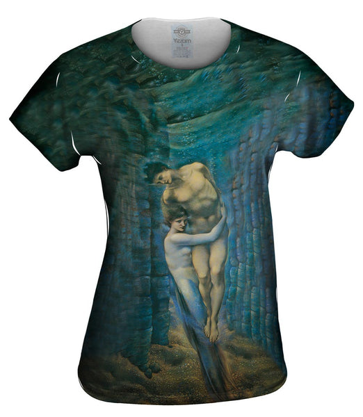 Edward Burne Jones - "Mermaid Hugging Man" Womens Top