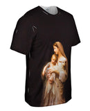 "Virgin Mary Jesus and a lamb"