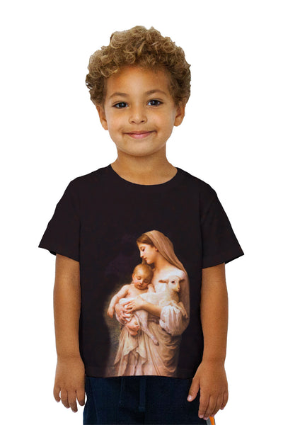Kids "Virgin Mary Jesus and a lamb" Kids T-Shirt