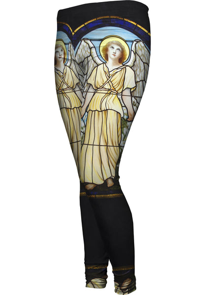 "Stained Glass Angel" Womens Leggings