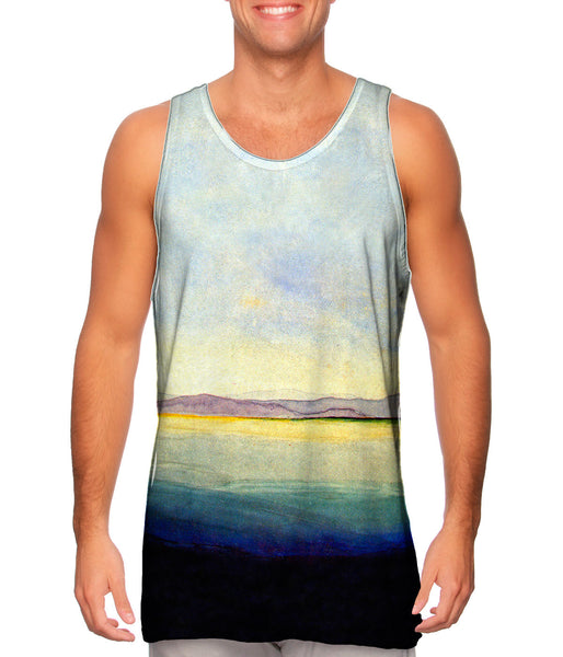 M.C.Escher - "The Sea at the Mouth of the Ebro" (1922) Mens Tank Top