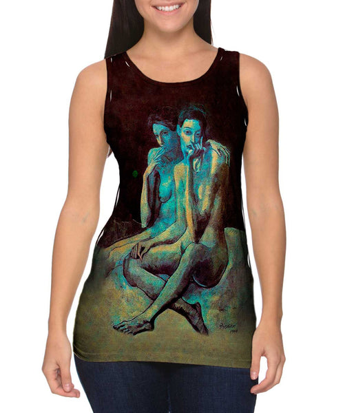 Pablo Picasso - "Two Friends" (1904) Womens Tank Top