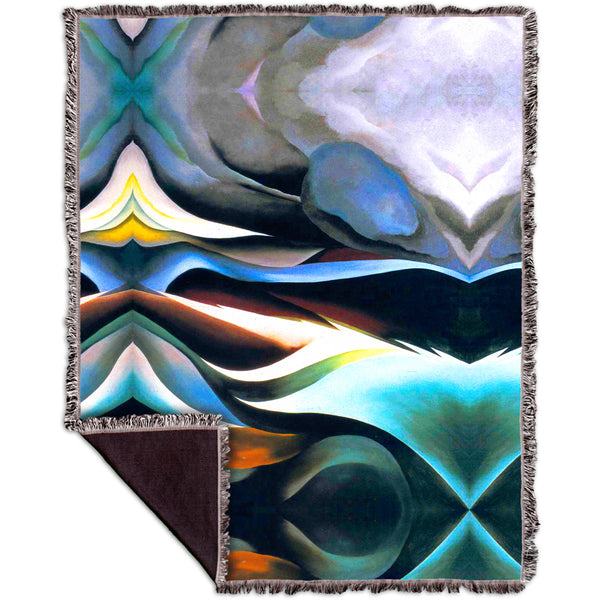 Georgia O'keeffe - "From the Lake" (1924) Woven Tapestry Throw