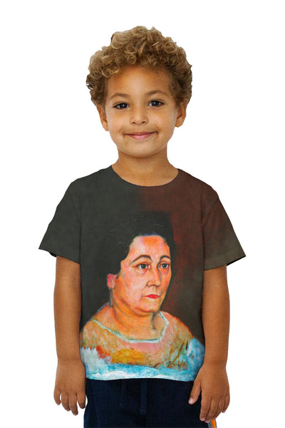 Kids Salvador Dali - "Portrait of the Artists Mother" (1920) Kids T-Shirt