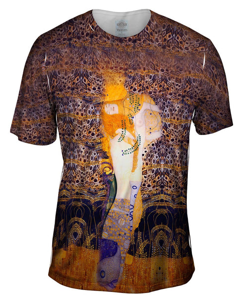 Gustav Klimt - "Water Serpents I" (1907) Mens T-Shirt