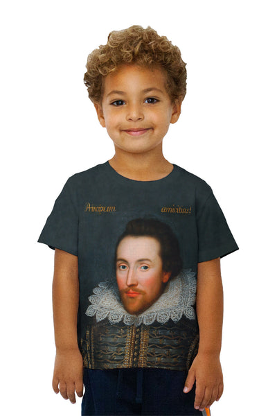Kids Cobbe - "Portrait Of William Shakespeare" (1610) Kids T-Shirt