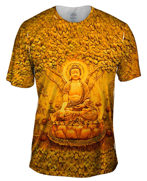 "Buddha Under A Tree Statue" Mens T-Shirt