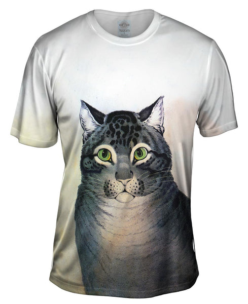 Nathaniel Currier - "The Favorite Cat" (1840) Mens T-Shirt