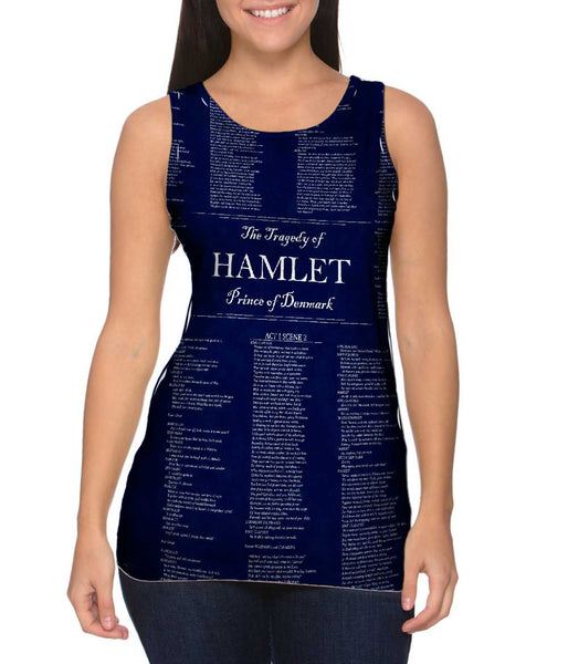 William Shakespeare Literature - "The Tragedy Of Hamlet" (1560) Womens Tank Top