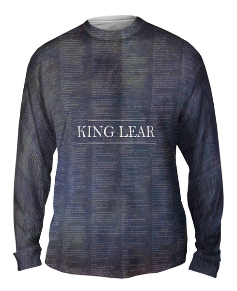 William Shakespeare Literature - "King Lear" (1606) Mens Long Sleeve