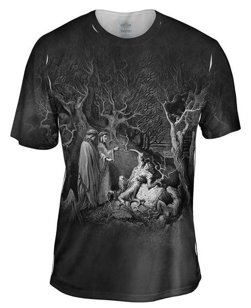 Gustave Dore - "The Inferno Canto 13" (1857) Mens T-Shirt