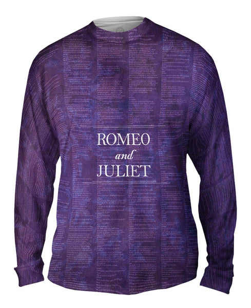 William Shakespeare Literature - "Romeo And Juliet" (1597) Mens Long Sleeve