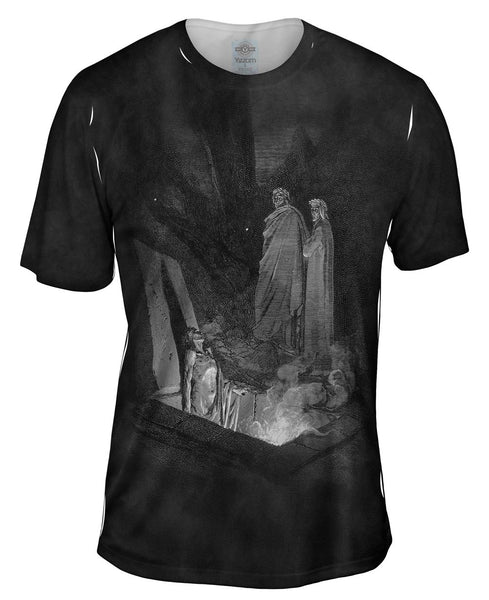 Gustave Dore - "The Inferno Canto 10" (1857) Mens T-Shirt
