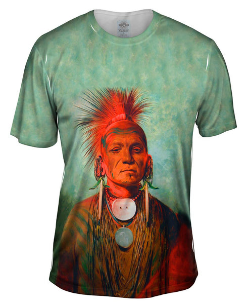 Native American Art - "See Non Ty A An Iowa Medicine Man" (1844) Mens T-Shirt