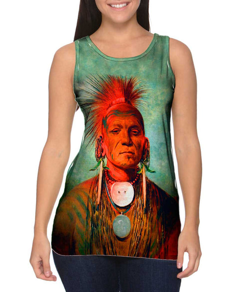 Native American Art - "See Non Ty A An Iowa Medicine Man" (1844) Womens Tank Top