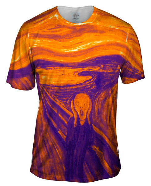 Pop Art - "Munch Scream Purple Orange" (1893) Mens T-Shirt