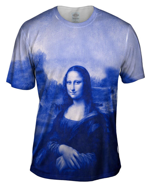 Pop Art - "Da Vinci Mona Lisa Navy" (1517) Mens T-Shirt