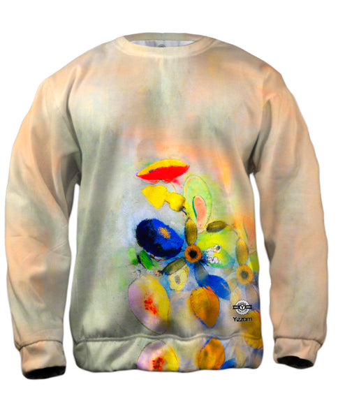 Odilon Redon - "Symbolism Flowers" Mens Sweatshirt