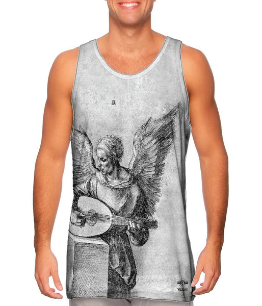 Albrecht Durer - "Winged Man In Idealistic Clothing Playing a Lute" (1497) Mens Tank Top