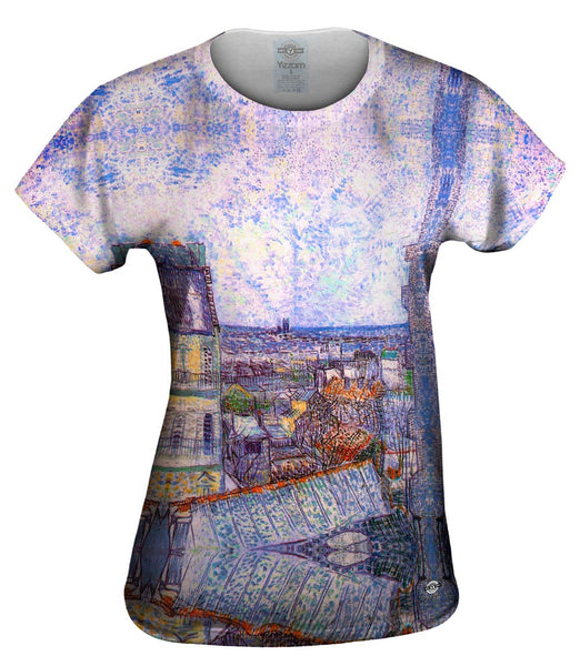 Vincent Van Gogh  - "View From Vincents Room In The Rue Lepic" Womens Top