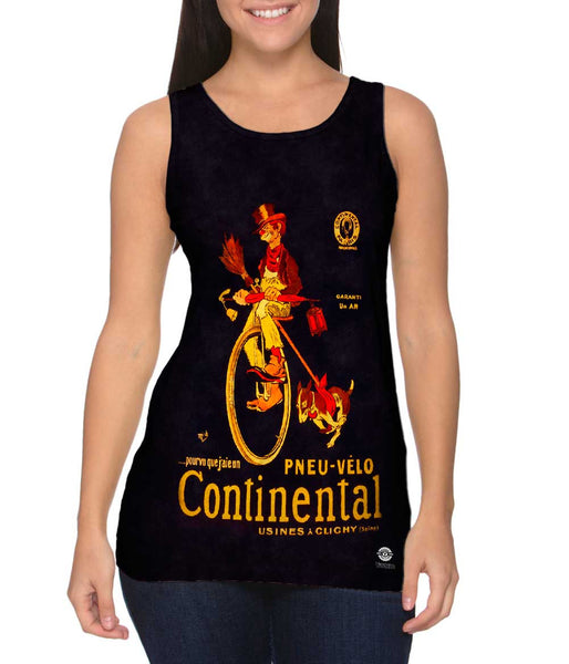 "If Only I Had A Continental Bicycle Tire Advertising Poster" Womens Tank Top