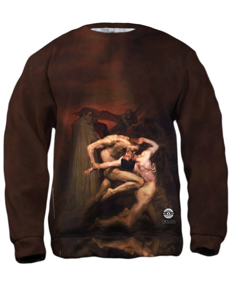 William-Adolphe Bouguereau  - "Dante and Virgil in Hell" (1850) Mens Sweatshirt