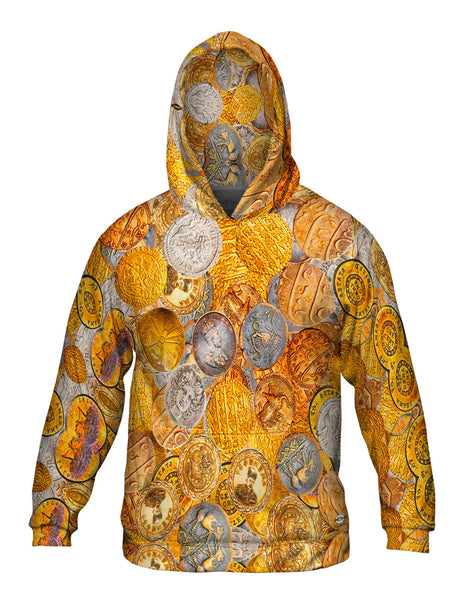 "Antique Coins" Mens Hoodie Sweater
