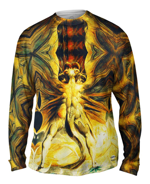 William Blake - "The Red Dragon And The Woman Clothed In Sun" (1803) Mens Long Sleeve
