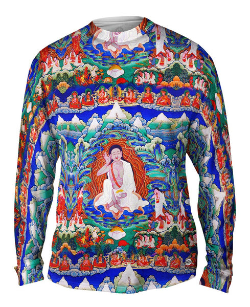 "Bhutanese painted thanka of Milarepa" Mens Long Sleeve
