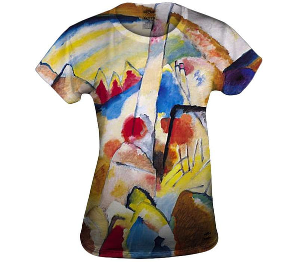 Landscape with Red Spots - Kandinsky Womens Top