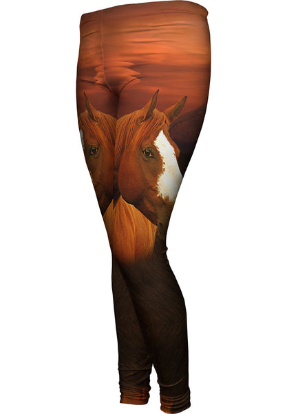 Painted Horse Womens Leggings