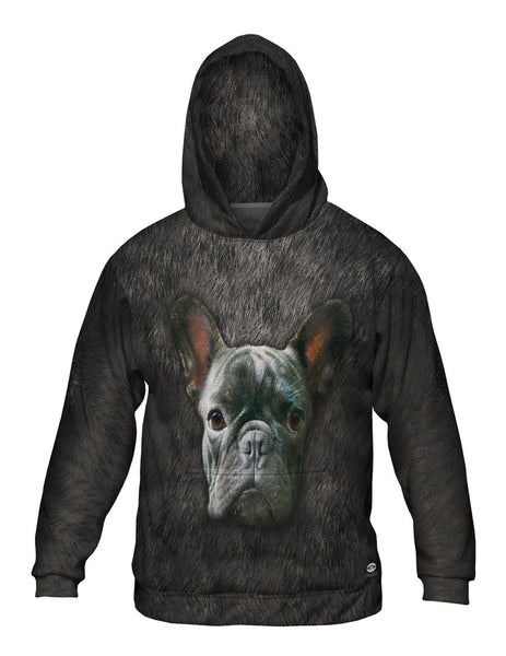French Bulldog Face Mens Hoodie Sweater