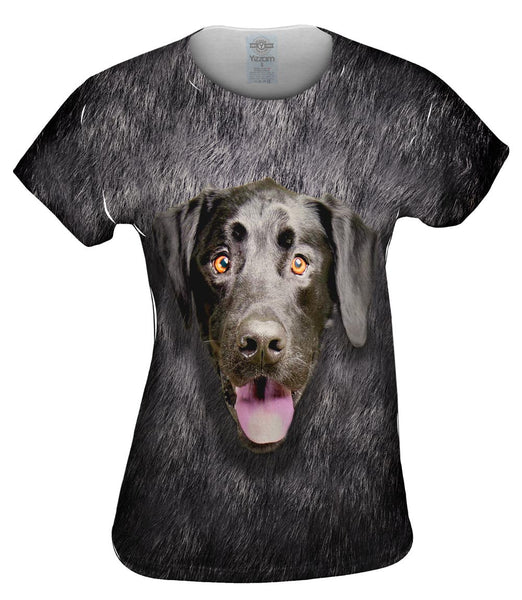 Black Lab Face Womens Top