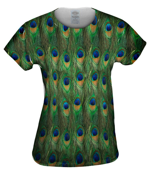 Peacock Feathers Womens Top