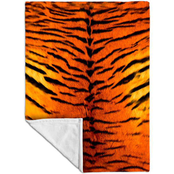 Tiger Skin Fleece Blanket