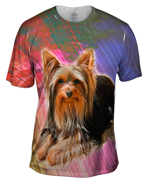 Brick Yorkie Puppy Mens T-Shirt